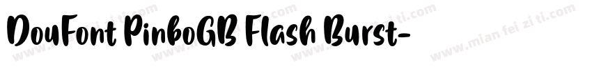 DouFont PinboGB Flash Burst字体转换